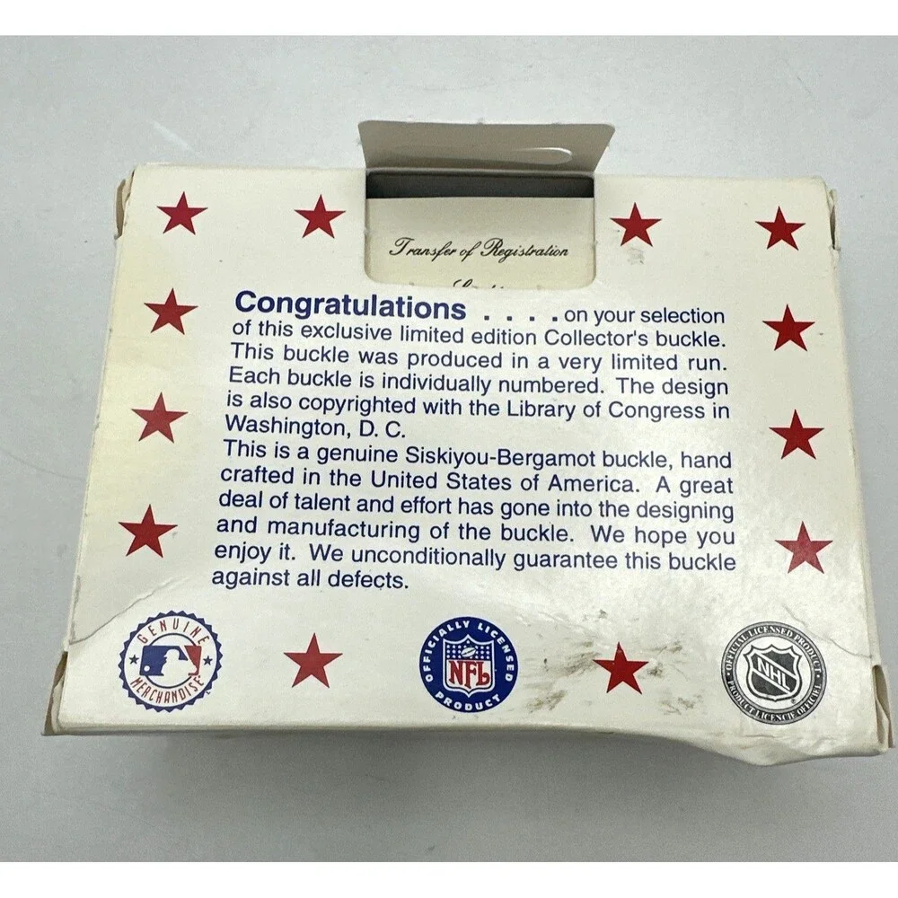 Siskiyou NFL Baltimore Ravens Belt Buckle Limited Edition UNOPENED IN BOX